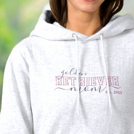 Goldene Retriever Mama mit dem Jahr Hoodie