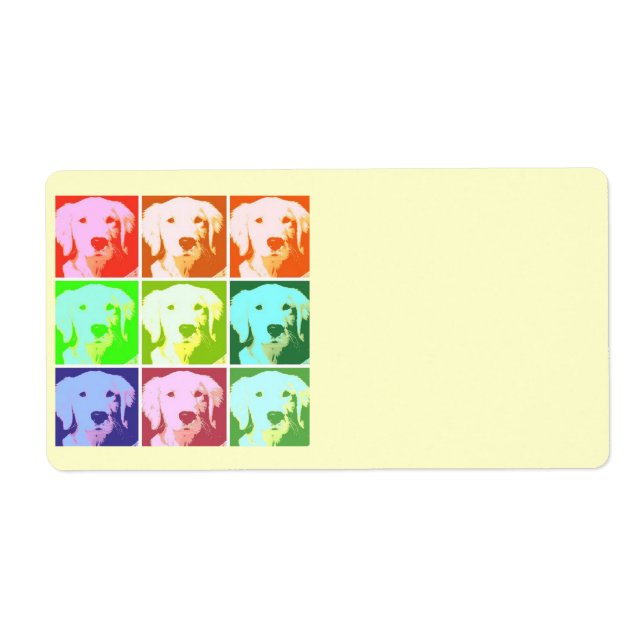 Goldene Retriever Pop Art (Vorne)