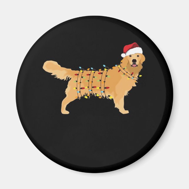 Goldene Retriever Weihnachtsfeiertage Essenziell Magnet (Vorne)