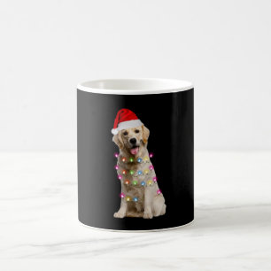 Goldene Retrique mit Weihnachten Kaffeetasse