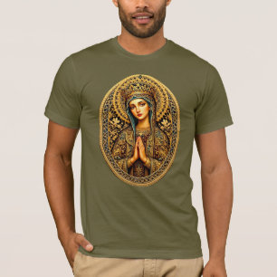 Goldene Reverenz Jungfrau Mary T-Shirt