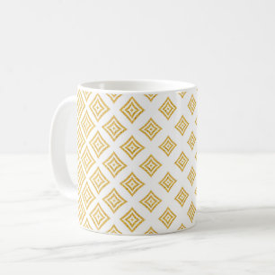 Goldene Rhomboid-Form des Glitzer Tasse