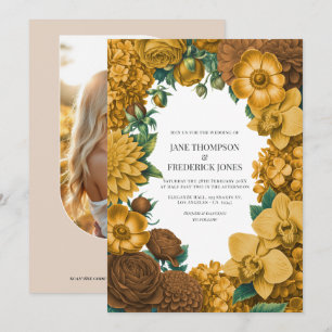 Goldene Ringelblume, Terra Honig & Umber-Gewürz-Ho Einladung