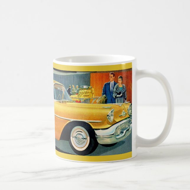Goldene Rocket 88 Oldsmobile der 1950er Jahre Tasse (Rechts)