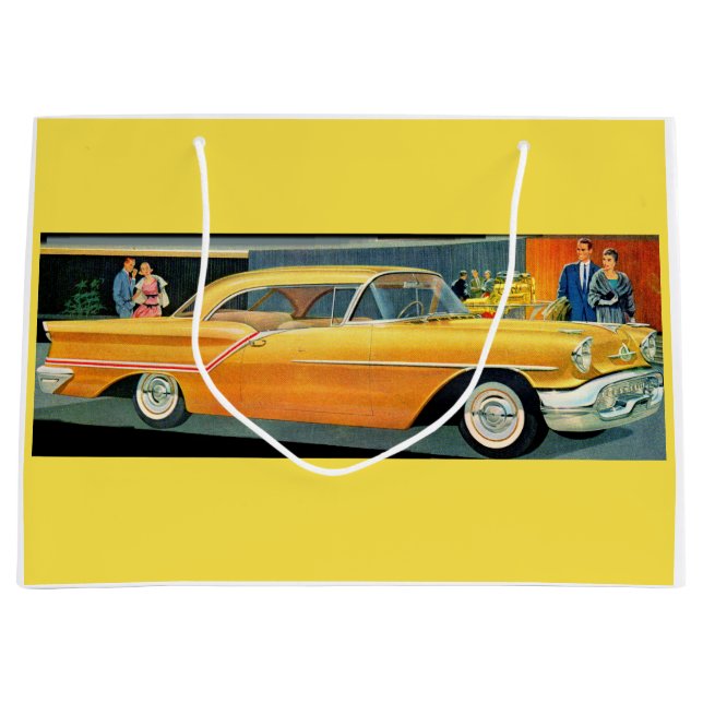 Goldene Rocket 88 Oldsmobile der 50er Jahre Große Geschenktüte (Vorderseite)