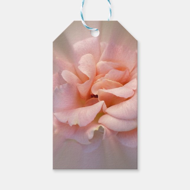 Goldene Rosa Geschenkanhänger (Vorderseite)