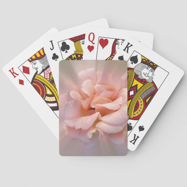 Goldene Rosa Spielkarten (Rückseite)
