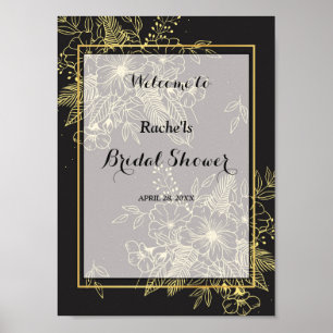 Goldene Rose Brautparty Poster