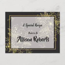 Goldene Rose Brautparty Rezept Postkarte