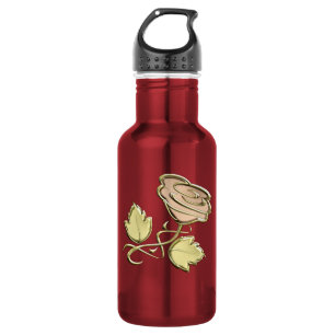 Goldene Rose Edelstahlflasche