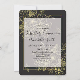 Goldene Rose Einladung