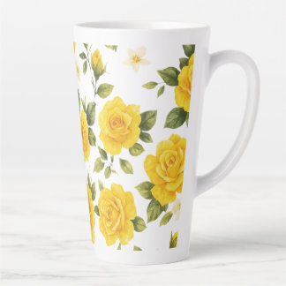 Goldene Rose Eleganz auf Schwarz Milchtasse