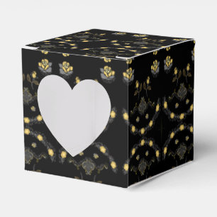 Goldene Rose Gefälligkeitsbox Geschenkschachtel