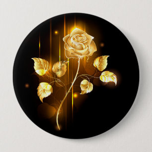 Goldene Rose ( gold rose ) Button