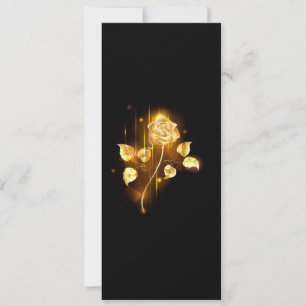 Goldene Rose ( gold rose ) Karte