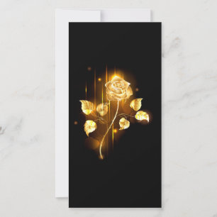 Goldene Rose ( gold rose ) Karte