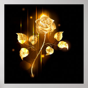 Goldene Rose ( gold rose ) Poster