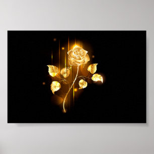 Goldene Rose ( gold rose ) Poster