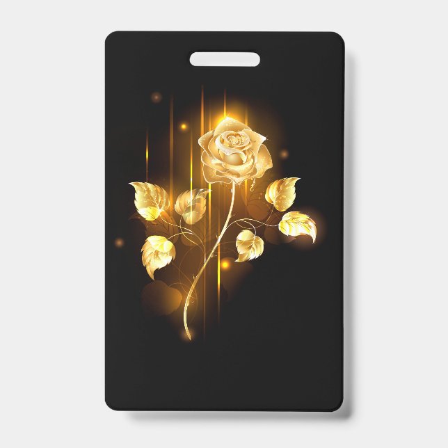 Goldene Rose (goldene Rose) Ausweis (Vorderseite)