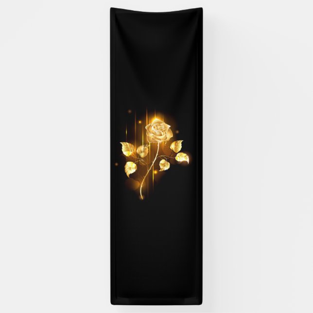 Goldene Rose (goldene Rose) Banner (Vertikal)