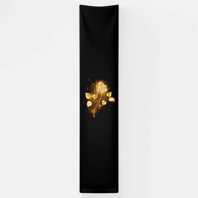 Goldene Rose (goldene Rose) Banner (Vertikal)
