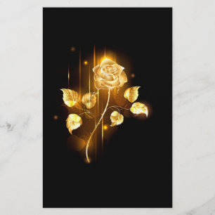 Goldene Rose (goldene Rose) Briefpapier