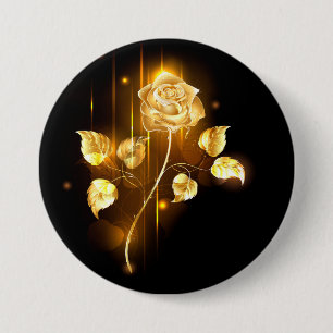 Goldene Rose (goldene Rose) Button