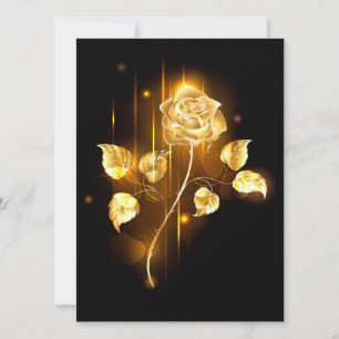 Goldene Rose (goldene Rose) Einladung