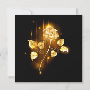 Goldene Rose (goldene Rose) Einladung