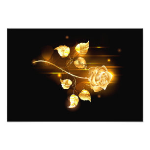 Goldene Rose (goldene Rose) Fotodruck