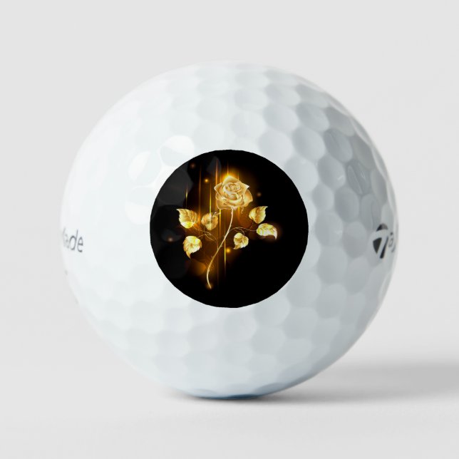 Goldene Rose (goldene Rose) Golfball (Vorderseite)