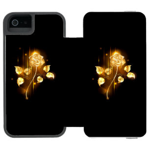 Goldene Rose (goldene Rose) Incipio Watson™ iPhone 5 Geldbörsen Hülle