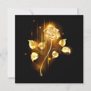 Goldene Rose (goldene Rose) Karte