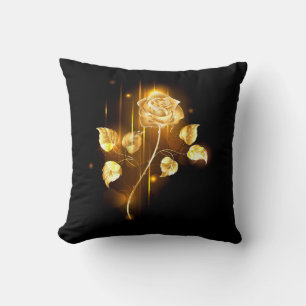 Goldene Rose (goldene Rose) Kissen