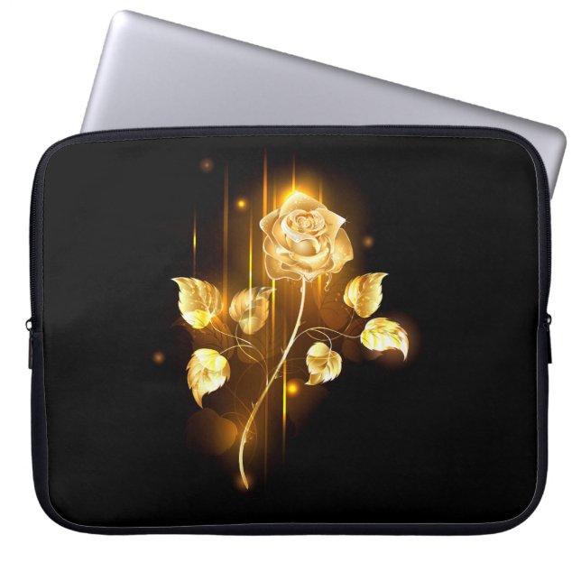 Goldene Rose (goldene Rose) Laptopschutzhülle (Vorderseite)