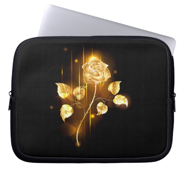 Goldene Rose (goldene Rose) Laptopschutzhülle (Vorderseite)