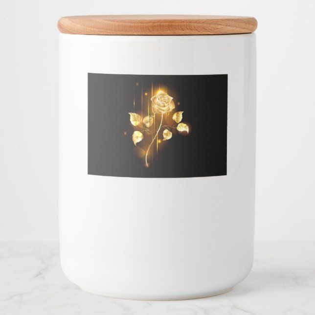 Goldene Rose (goldene Rose) Lebensmitteletikett (Vorderseite)