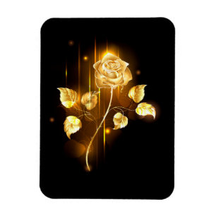 Goldene Rose (goldene Rose) Magnet