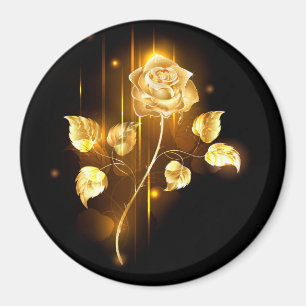 Goldene Rose (goldene Rose) Magnet