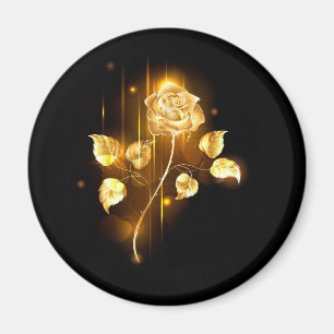 Goldene Rose (goldene Rose) Magnet