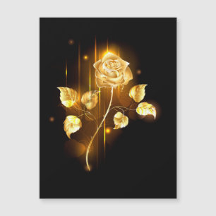 Goldene Rose (goldene Rose) Magnetkarte