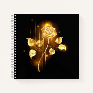 Goldene Rose (goldene Rose) Notizbuch