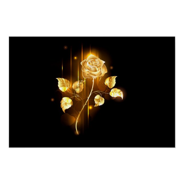 Goldene Rose (goldene Rose) Poster (Vorderseite)