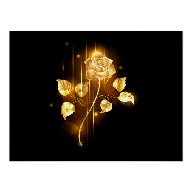 Goldene Rose (goldene Rose) Poster (Vorderseite)