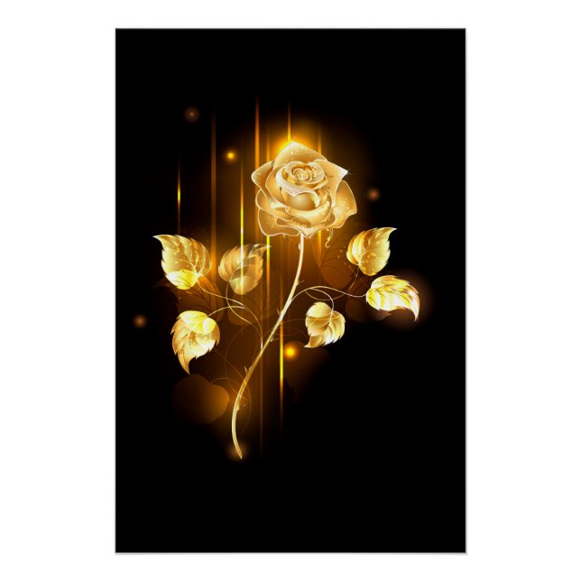Goldene Rose (goldene Rose) Poster (Vorderseite)