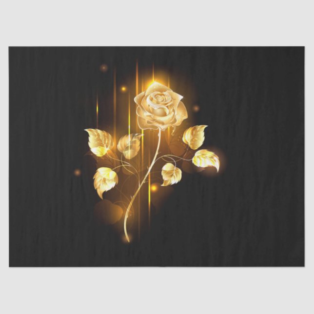 Goldene Rose (goldene Rose) Seidenpapier (Vorderseite)