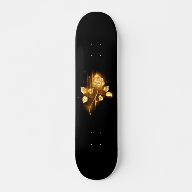Goldene Rose (goldene Rose) Skateboard (Vorne)