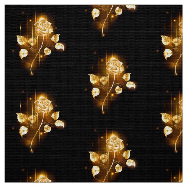 Goldene Rose (goldene Rose) Stoff (Muster)