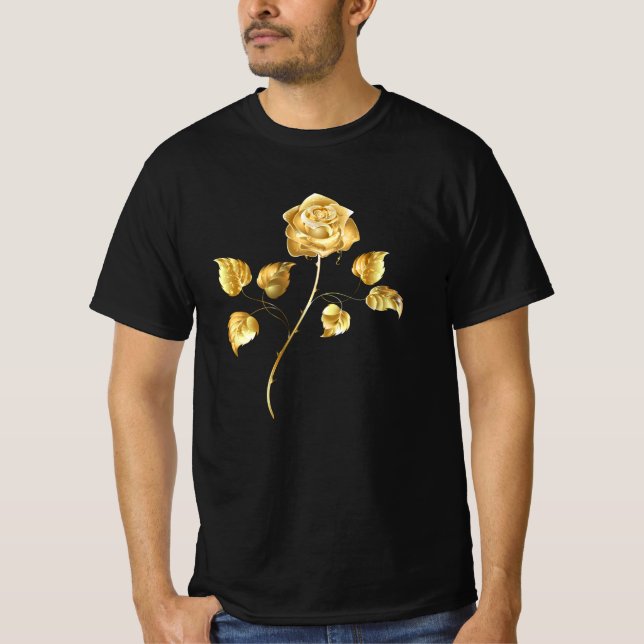 Goldene Rose (goldene Rose) T-Shirt (Vorderseite)