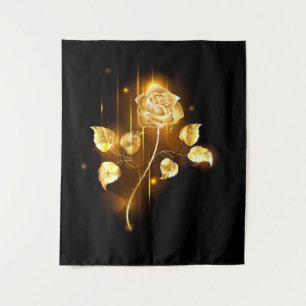 Goldene Rose (goldene Rose) Wandteppich